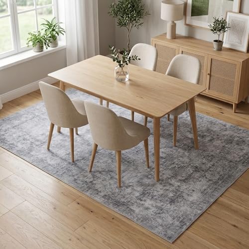 5x7 Area Rugs for Living Room, Vintage Machine Washable Rugs - Image 4