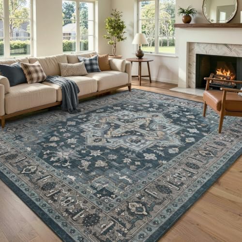 6x9 Ft Large Area Rugs for Living Room, Soft Non-Slip Machine Washable Rug by Lo%CC%80utiRootHome