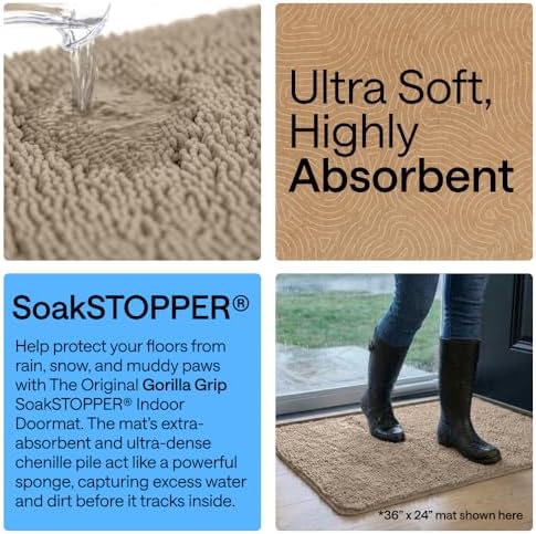 GORILLA GRIP SoakSTOPPER Indoor Door Mat - Image 4