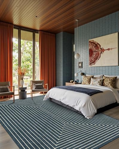Washable 6x9 Area Rugs for Living Room Modern Abstract Rug - Image 3