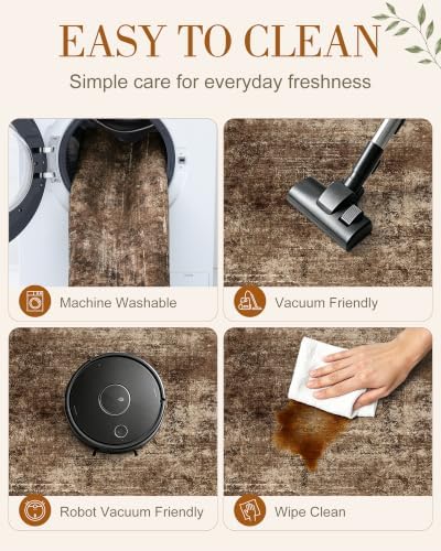 OLANLY 2x6 Washable Runner Rug, Soft Non Slip Carpet - Image 6