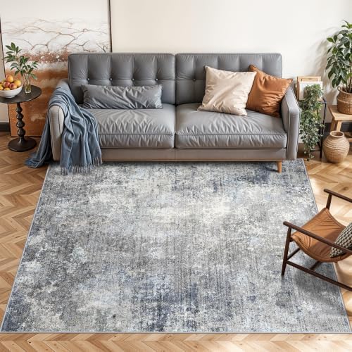Square Area Rug 6x6 Washable – Non Slip Modern Abstract - Image 3