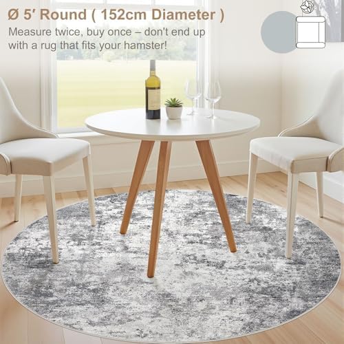 UERMEI 5ft Round Area Rug Living Room Rugs - Image 2