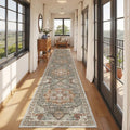 Hallway Runner Rug 2x12 Extra Long Washable Runner by Restydon
