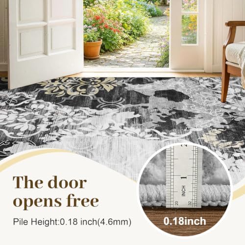9x12 Washable Non-Slip Area Rug - Image 3