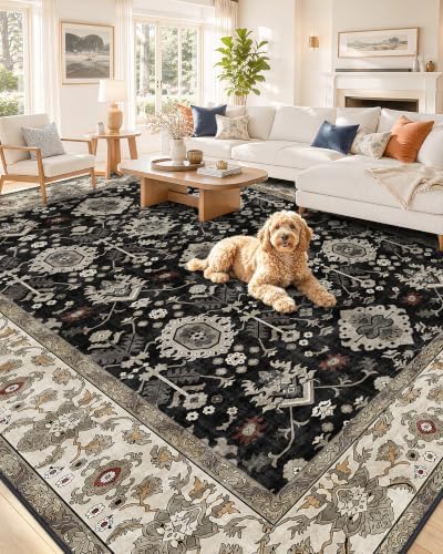 OLANLY 8x10 Washable Area Rug, Soft Non Slip Carpet by OLANLY