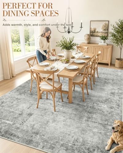 OLANLY 6x9 Washable Area Rug, Soft Non Slip Carpet - Image 4