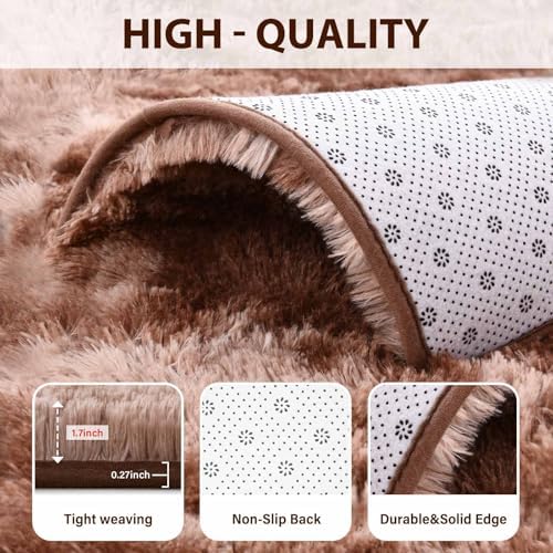 FinRèc Home 9x12 Non-Slip Fluffy Area Rugs - Image 6