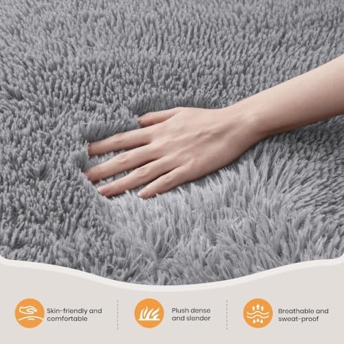 Zentavio Area Rugs for Living Room Grey Rugs for Bedroom Large Big 9x12 Carpet - Image 2
