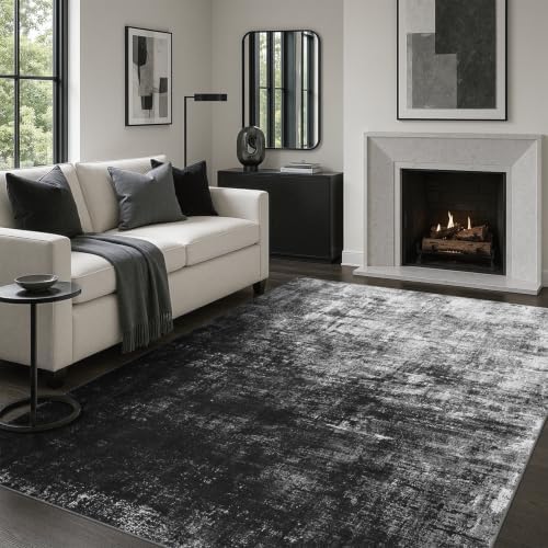 DCX Washable Abstract Area Rug 4x6, Non Slip Low Pile Rug - Image 3