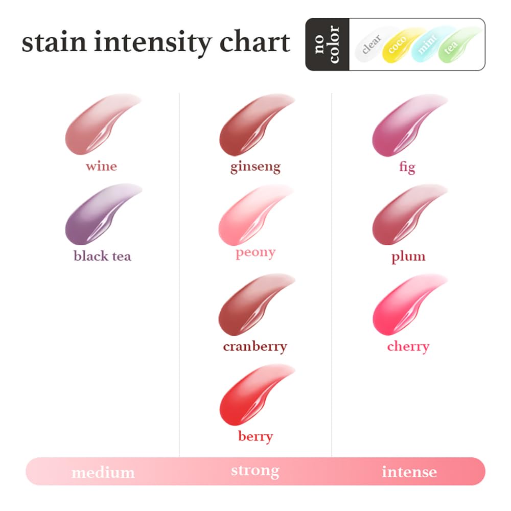 NOONI Korean Lip Oil - Appleberry | Long-Lasting, Moisturizing, Plumping, Revitalizing for Dry Lips, Waterproof, No Peel Off, Hydrating, Nourishing Crystal Clear, 0.12 FL Oz