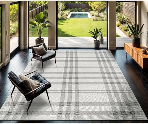 CAMILSON Easy Jute Rug 10x14, Indoor Outdoor Off-White Color Fiber Area Rugs - Image 5