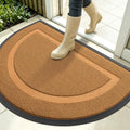 OLANLY Half Circle Front Door Mat Outside 35x23 All-Season Rubber Doormat by OLANLY