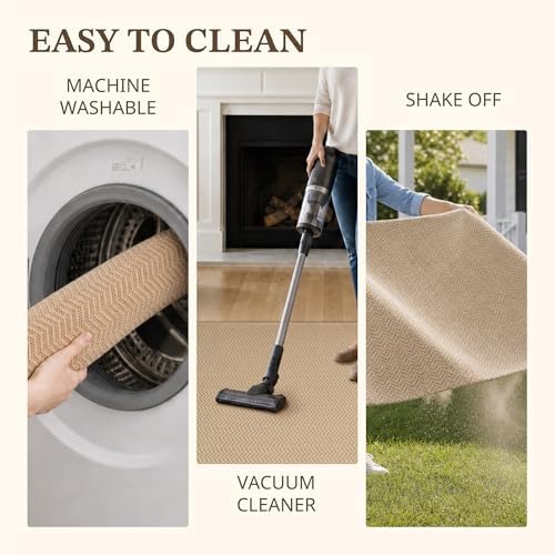 MatEssenz Entryway Rug 2' x 3', Washable Indoor Door Mat, Non Slip Low Profile - Image 5