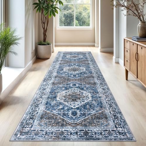 KOZYFLY Long Runners for Hallways 3x10 Ft Washable Kitchen Runner Rug Boho - Image 2