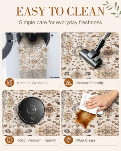 OLANLY 8x10 Washable Area Rug, Soft Non Slip Carpet - Image 6