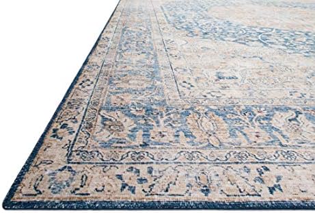 Loloi Layla Blue/Tangerine 9'-0" x 12'-0" Area Rug - Image 5