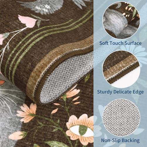 GarveeHome 4x6 Cat Washable Area Rug - Image 4