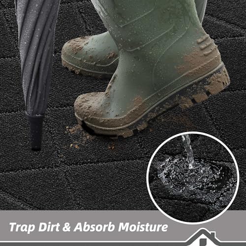 BEQHAUSE Dirt Trapper Door Mat 32" x 48", Doormat Non-Slip - Image 3