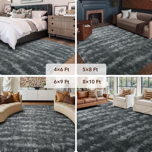 FinRèc Home 8x10 Non-Slip Fluffy Area Rugs - Image 6