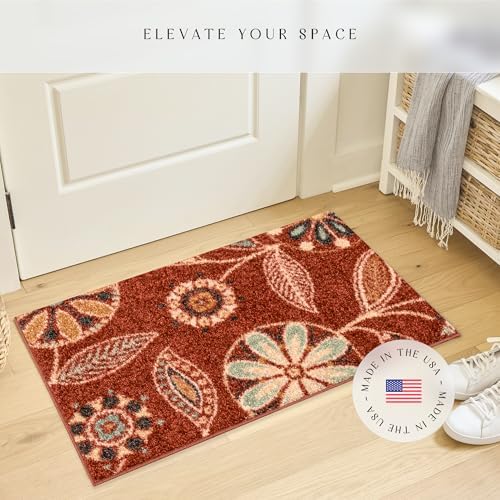 Maples Rugs Reggie Bohemian Floral Print Runner Rug - Image 3