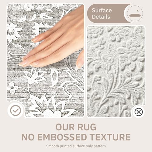 Soalmost Washable Round Rug 5ft - Image 5