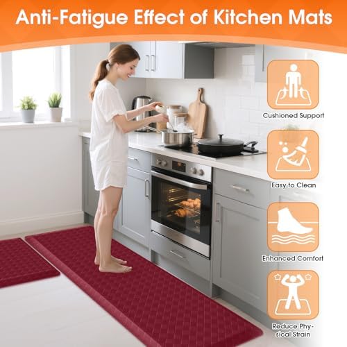 TranquilRelax 4/5 Inch Cushioned Anti Fatigue Kitchen Mats - Image 4