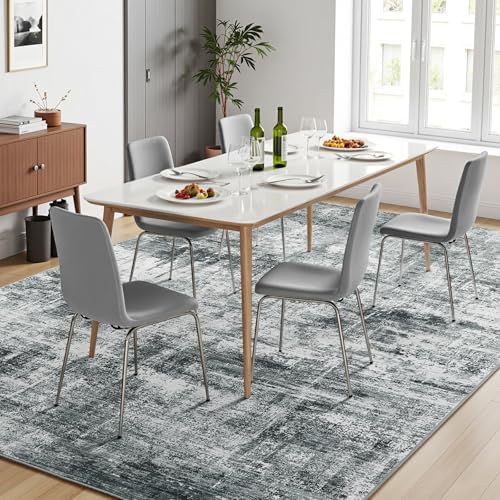 9x12 Area Rug for Living Room, Abstract Washable Non-Slip Large Rugs - Image 6
