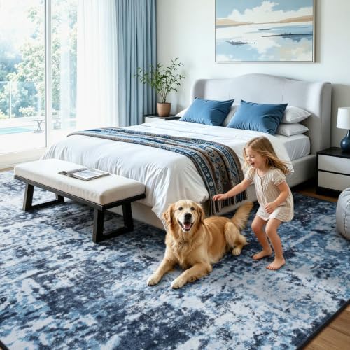 Lessymo Washable 7x10 Area Rugs - Image 4