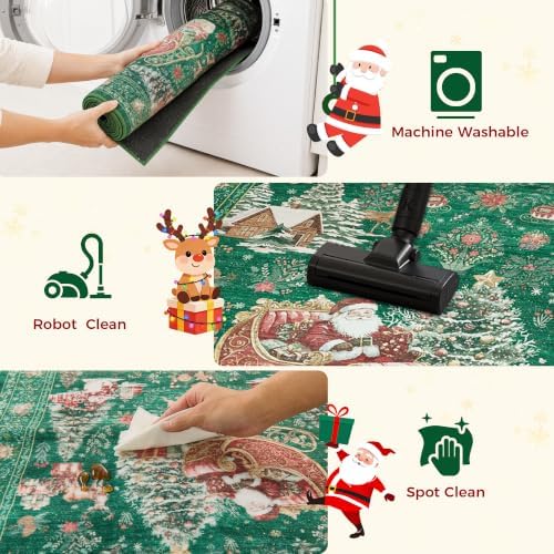 Christmas Kitchen Rugs 2x6 Runner Rug Washable Rugs - Image 6