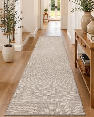 Color&Geometry Runner Rug 28"x120"Non Slip Rubber Backing Hallway Rug by COLORG