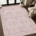 JOLLYVOGUE 3x5 Washable Rug, Vintage Floral Area Rug by JOLLYVOGUE