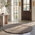 SAFAVIEH Milan Shag Collection 10' x 10' Round Grey SG180 Solid Non-Shedding by Unknown