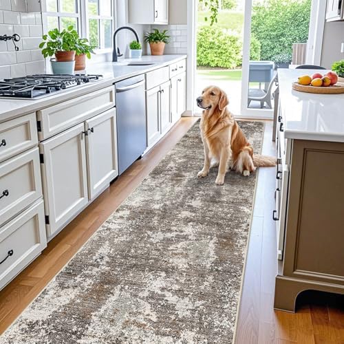 3x10 ft Long Hallway Runner Rug – Non-Slip Washable Kitchen Floor Rug by BYYVOORugsforYourHome