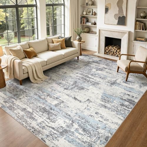 8x10 Area Rugs Living Room Abstract Washable Rug by JessibouAreaRug
