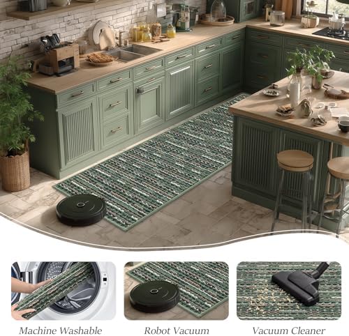BSICPRO Kitchen Rugs Sets of 2, Non Slip Kitchen Mats - Image 6