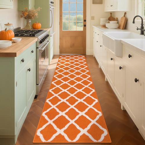 SHACOS Fall Runner Rug 2x8 ft Non Slip Washable Hallway Kitchen Rug Runner by SHACOS