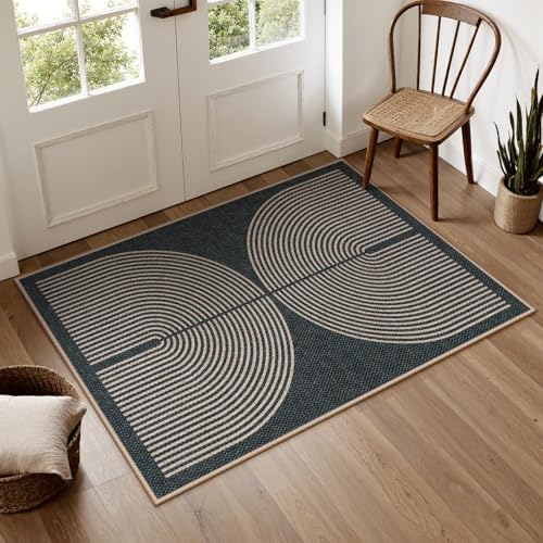 Lahome Rainbow Easy Jute Rugs for Entryway - Image 2