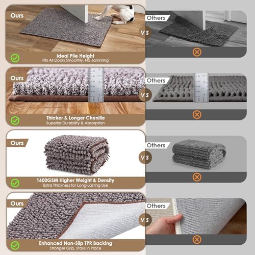 EHEYCIGA 36x24 Super Absorbent Dog Door Mat - Image 2