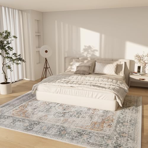 6x9 Area Rugs for Living Room: Washable Bedroom Rug Non Slip Large Carpet - Image 2