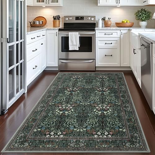 SIILOOM 4x6 Washable Area Rug Non Slip Door Mat Indoor - Image 3