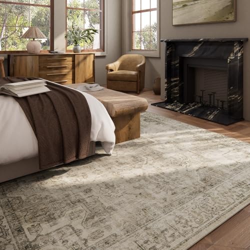10x12 Area Rugs for Living Room: Bedroom Rug Boho Vintage Rugs Stain Resistant - Image 4