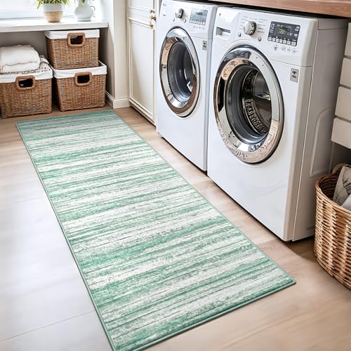 Chicrug 2x6 Green Washable Runner Rug - Image 5