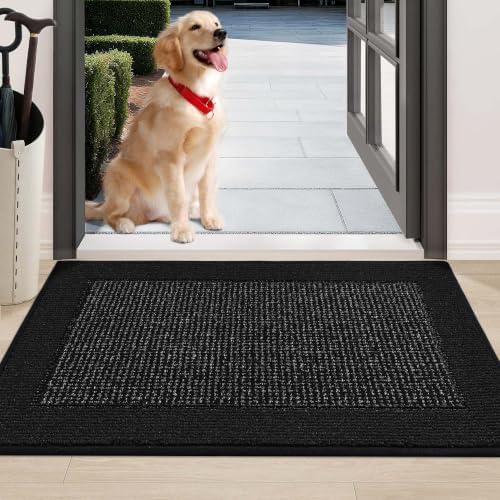 BEQHAUSE Indoor Door Mat 24" x 36", Dirt Trapper Door Mats by BEQHAUSE