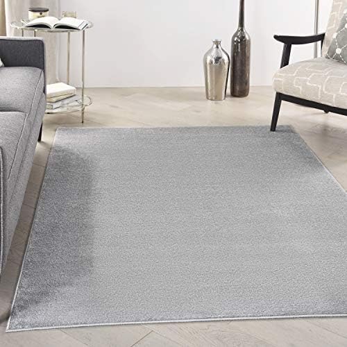 Nourison Home Nourison Essentials Silver Grey 4' x 6' Area Rug by NourisonHome