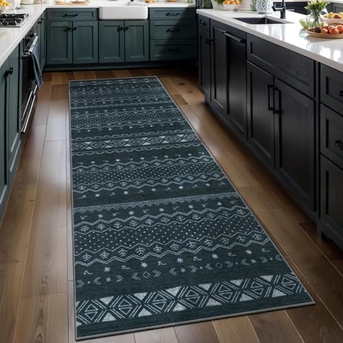 SERISSA 2x6 Washable Non-Slip Boho Runner Rug by SERISSAHomeDecorCollection