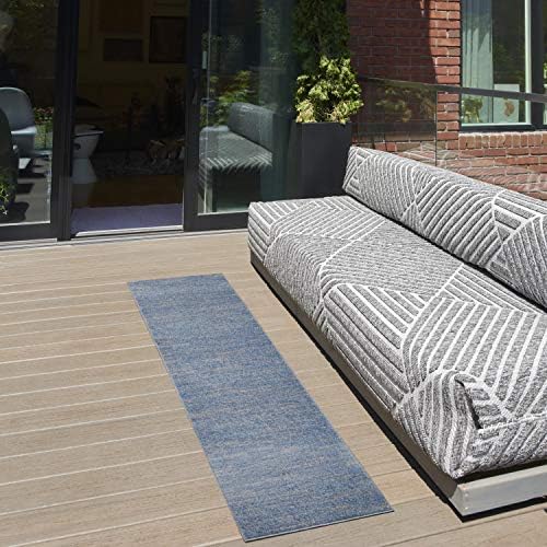 Nourison Home Nourison Essentials Blue Grey 2' x 6' Area Rug - Image 2