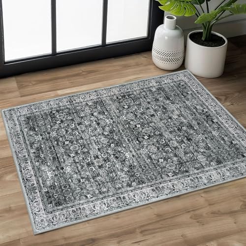 SIILOOM 2x3 Small Washable Area Rug Entryway Door Mat Indoor Kitchen Runner by SiiloomRug