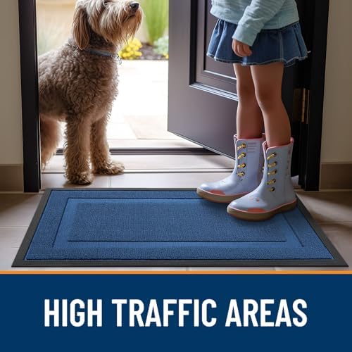 OLANLY Front Door Mat Outside 71x47, All-Season Heavy-Duty Rubber Doormat - Image 6