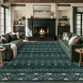 SERISSA 9x12 Washable Non-Slip Boho Area Rug by SERISSAHomeDecorCollection